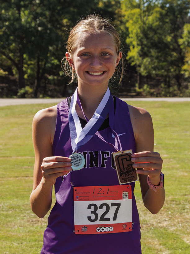 Mannford freshman has all the cross country smoke