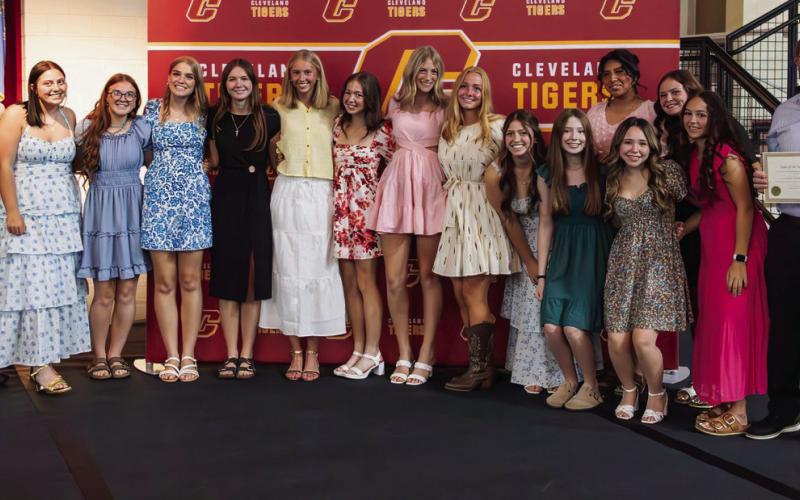 The Team of the Year was the Girls Varsity Basketball Lady Tigers under Coach Michael Arnold.