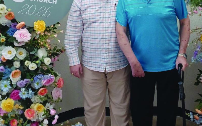 Brian Jackson with his father Billy Jackson